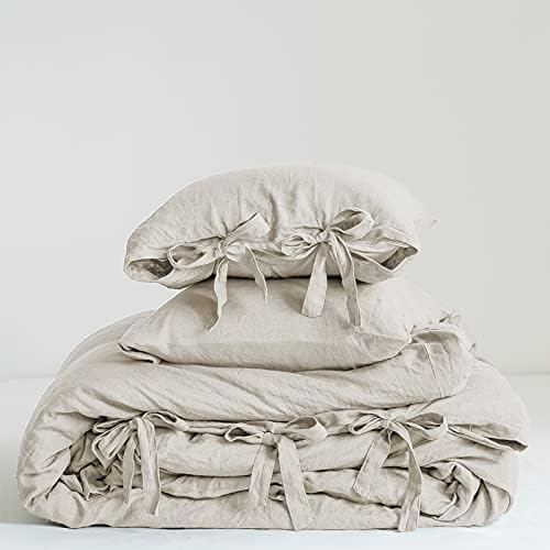 SimpleOpulence Linen Duvet Cover Set King Size