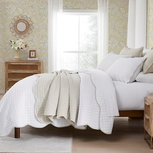 WDCOZY King Size Quilt Bedding Set with 2 Pillow Shams