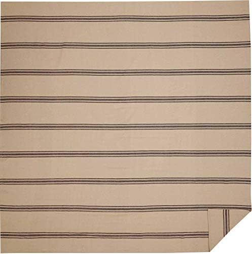 Piper Classics Mill House Stripe Black Queen Bed Blanket