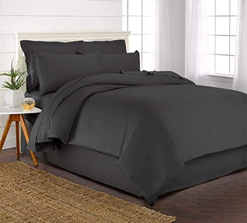 Pure Bamboo Queen Duvet Cover Set 3 Piece 100 Organic Viscose