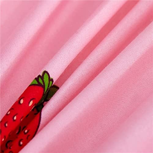 Feelyou Cute Strawberry Bed Sheet Set for Girls