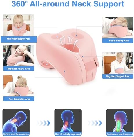 Jiaao Comfort Neck Pillow for Travel and Napping
