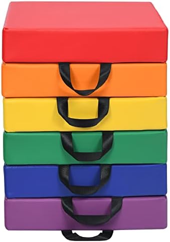 Costzon 6-Piece 15 Inch Floor Cushions for Kids with Handle