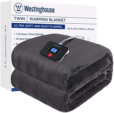 Westinghouse Electric Blanket Twin Size with 10 Heating Levels