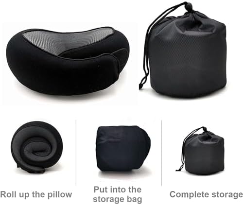 2PC Travel Pillow with Chin Wrap Support