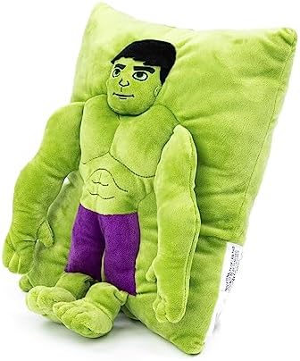 Jay Franco Marvel Hulk 3D Snuggle Plush Pillow - 15 Inches Green
