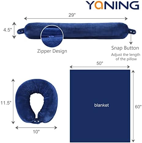 Yaning Multifunctional Travel Blanket with Neck Pillow Case
