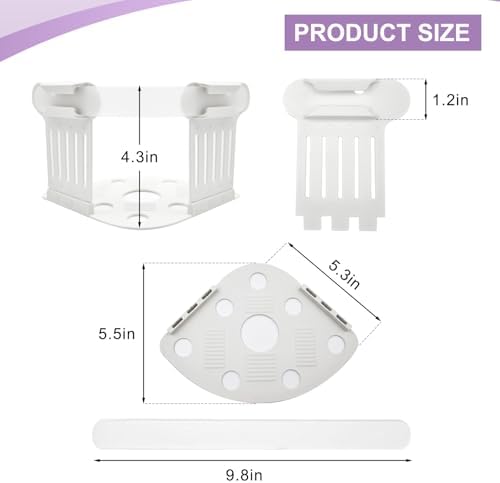 EcoCharm Home Lock Sheet Holders 4pc White-Gray