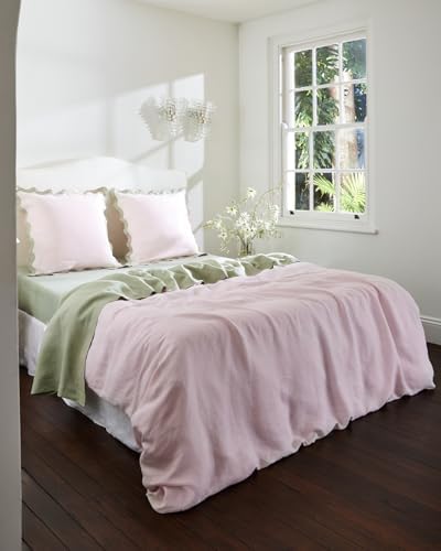 Bed Threads Linen Fitted Sheet Queen Sage