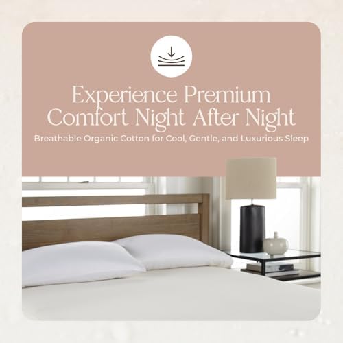 Whisper Organics Organic Cotton Mattress Protector Pad