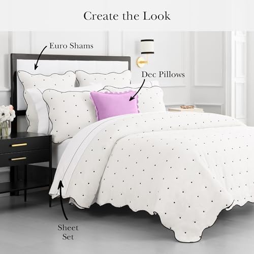 Kate Spade New York Scalloped Edge Twin Quilt Set