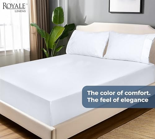 Royale Linens Organic Cotton Fitted Sheet - California King Size