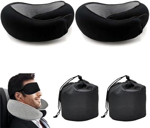 2PC Travel Pillow with Chin Wrap Support