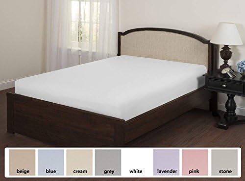 Superior Linen Fitted Sheet 200 Thread Count 2Pack White
