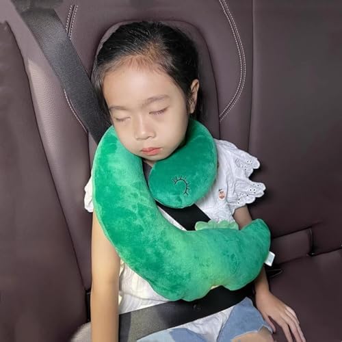 SIQITECHNO Plush Car Travel Pillow with Press to Sound