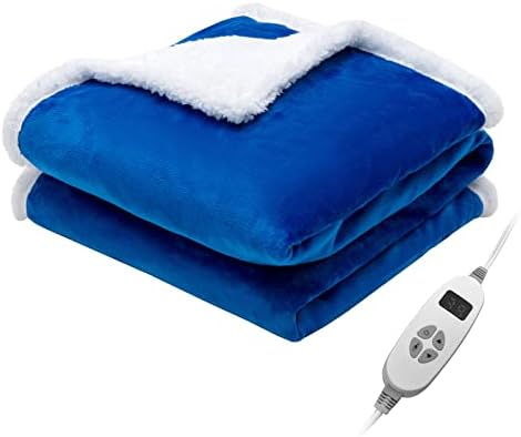 Giantex Heated Electric Blanket Throw with 10 Heat Levels and Auto Shut-Off