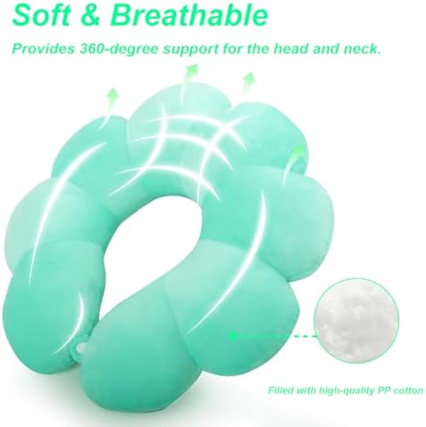 Flower Neck Pillow for Traveling with 360 Support