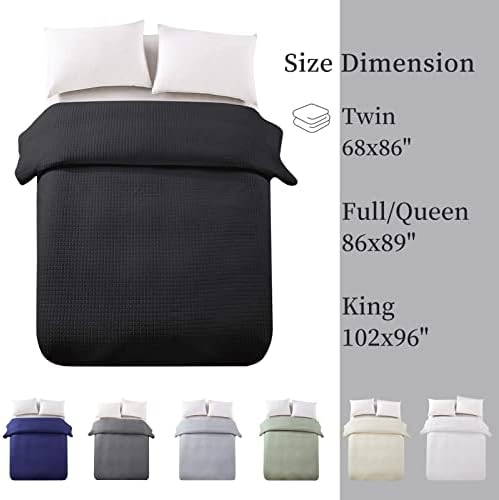HollyHOME Luxury Checkered Bedspread King Size