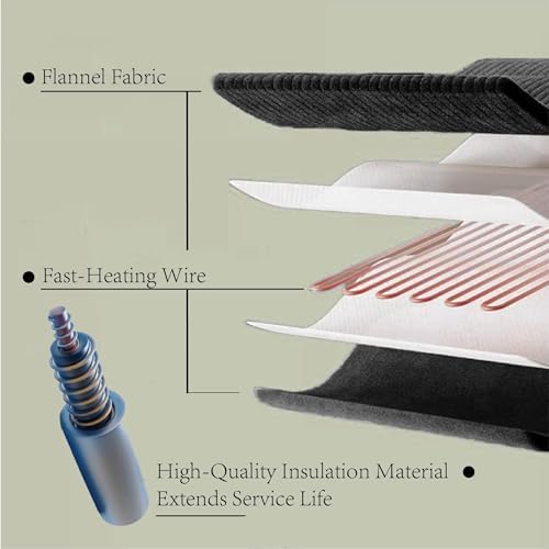 DOWNCOOL Heated Throw Blanket with 10 Heat Settings and 12 Hour Timer