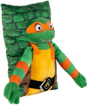 Jay Franco Teenage Mutant Ninja Turtles Michelangelo 3D Snuggle Pillow - 15 Inches