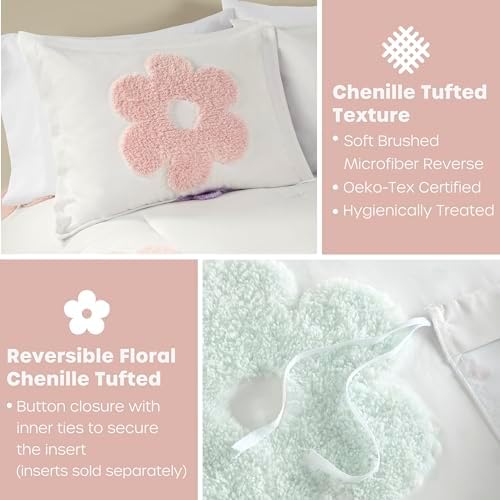 Urban Habitat Kids Twin Duvet Cover Set with Polka Dot Reverse 1