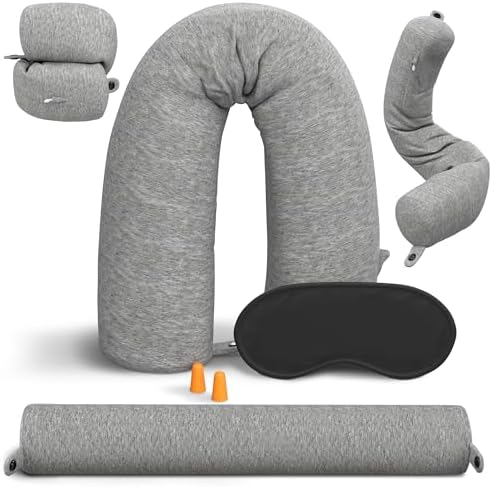Point2Points Memory Foam Travel Pillow for Airplanes