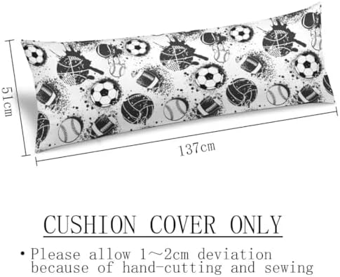 AELMARNEE Sport Themed Body Pillow Cover 20x54