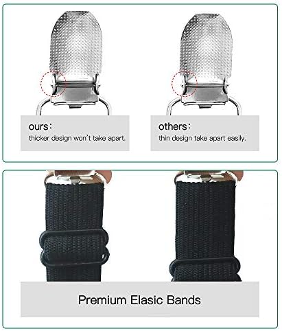 Goodtimes Adjustable Bed Sheet Clips for Mattress Sofa Recliner