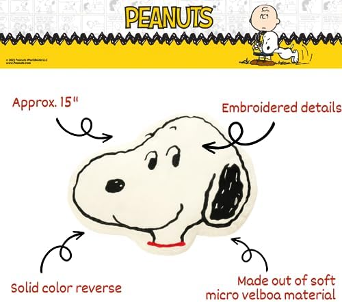 Franco Snoopy Plush Decorative Throw Pillow - 15 Inch