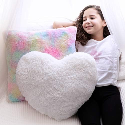 Perfectto Design 2 pcs Girls Decorative Throw Pillows