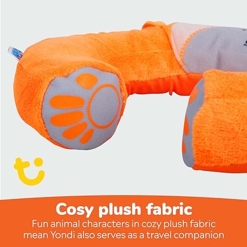 Trunki Kids Travel Neck Pillow with Chin Rest Mylo Monkey Orange