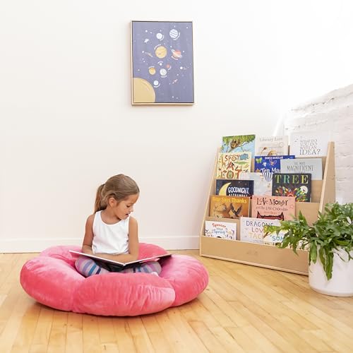 ECR4Kids SoftZone Flower Floor Pillow Bright Pink 1