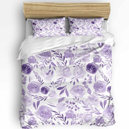 3-Piece Queen Bedding Set with Zipper and Corner Ties