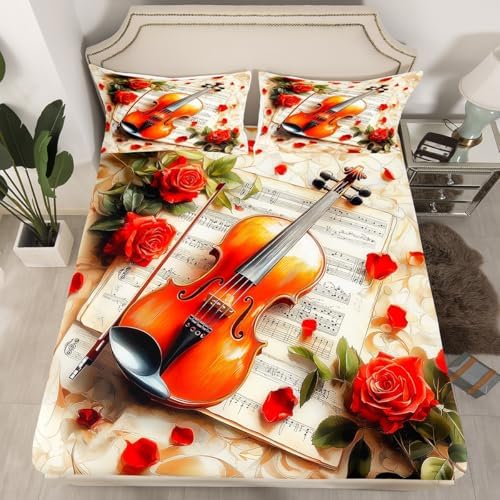Manfei Violin Kids Sheet Twin Size Set