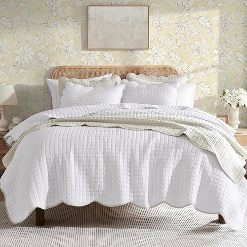 WDCOZY King Size Quilt Bedding Set with 2 Pillow Shams