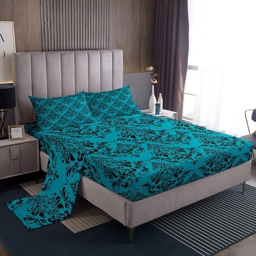 Homewish Gothic Bohemian Floral Bed Set Full Size