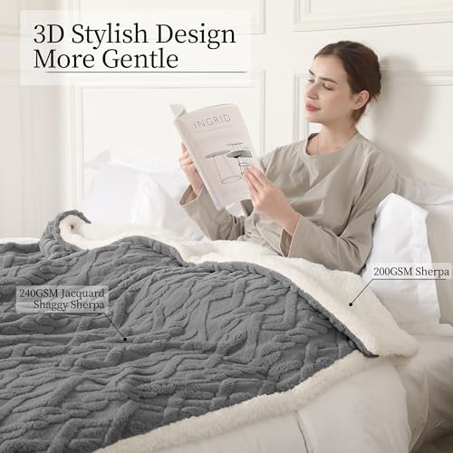 CHIOKY Electric Blanket Queen Size with 5 Levels 10H Auto Off