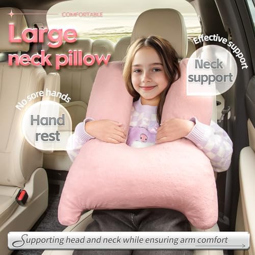 MAGIC ELEPHANT Travel Pillow for Kids and Adults Pink 1