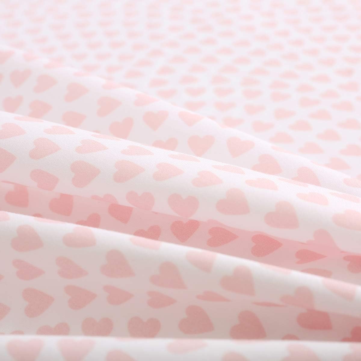 Vonty Kids Full Pink Heart Printed Sheet Set 1