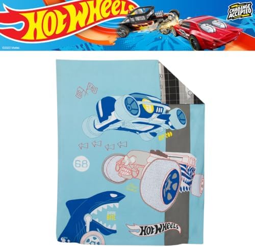 Franco Hot Wheels Kids Duvet Cover Set 2 Piece Twin
