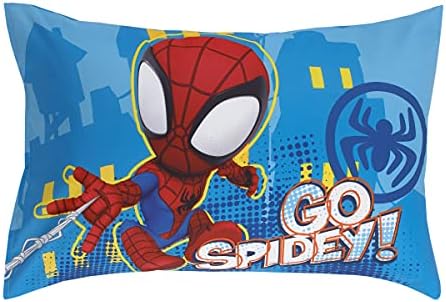 Marvel Spidey Team 4-Piece Toddler Bed Set - Red White Blue