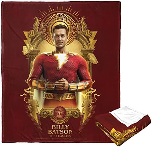 Northwest DC Shazam Silk Touch Throw Blanket 50x60