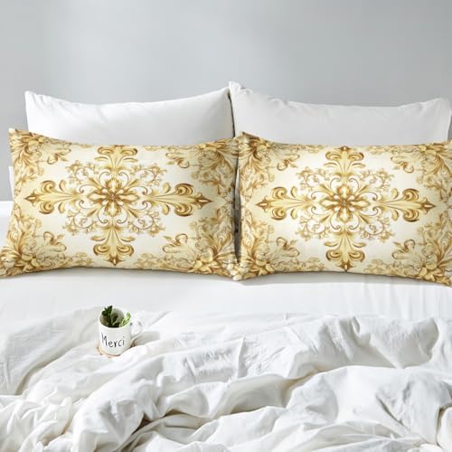 Erosebridal Damask Botanical Paisley Sheet Set Full Size