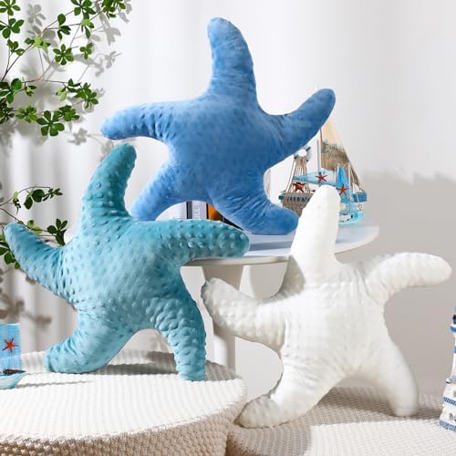 Fumete Starfish Plush Pillow 3 Pack 20 Inch Decor