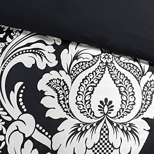 Madison Park Vienna Cotton Comforter Set 7 Piece Black