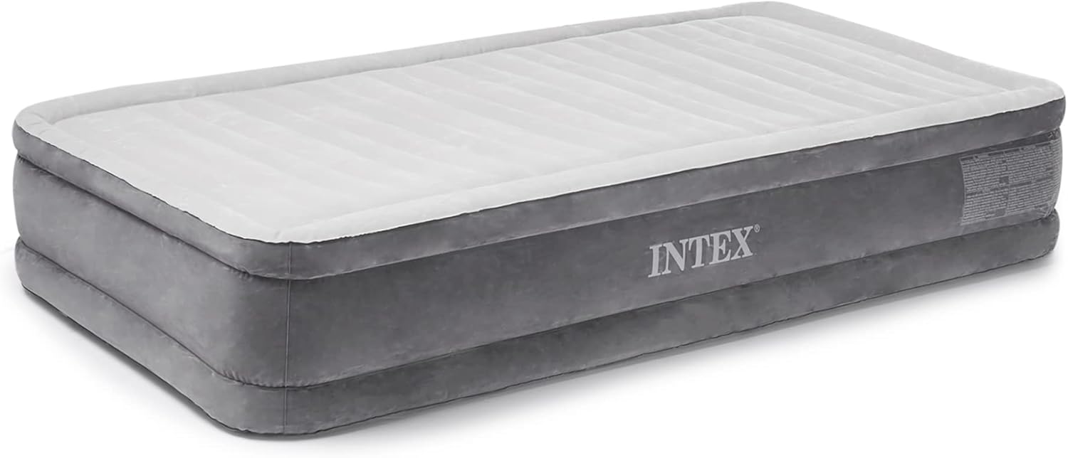 Intex Comfort Plush Mid Rise Airbed with Electric Pump Twin