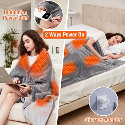 Svanur 50x60 Heated Blanket with 12V Battery