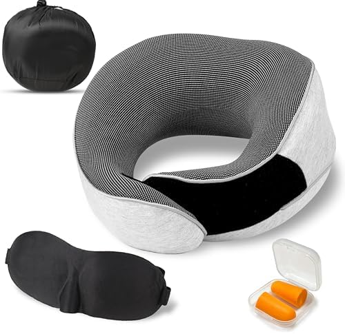 EcoNour Memory Foam Travel Pillow Set