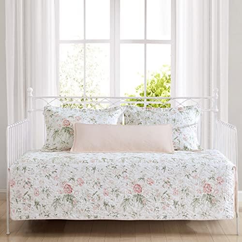 Laura Ashley Daybed Set - Breezy Floral Pink 100 Cotton Polyester