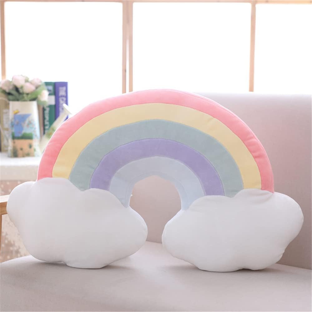 Cloud Rainbow Shaped Plush Pillow for Home Decor